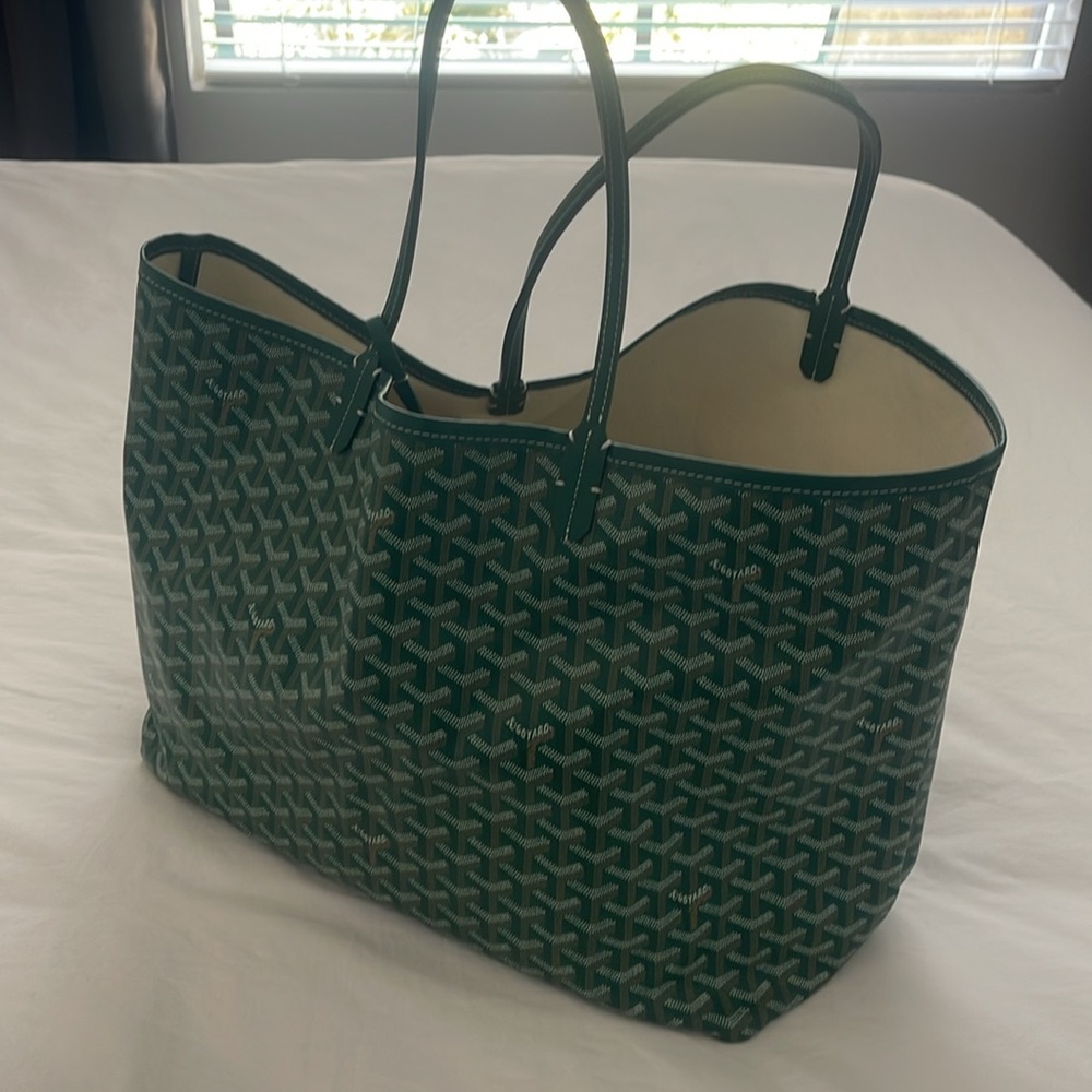Goyard Green Tote Bag
